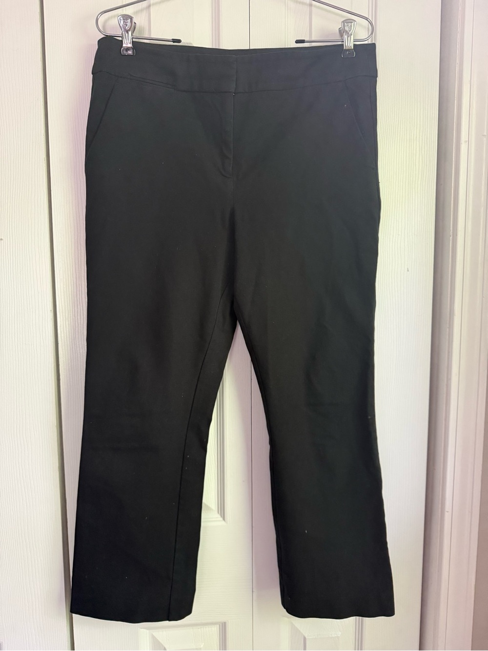 LOFT Classic Black cropped Straight-Leg Pants